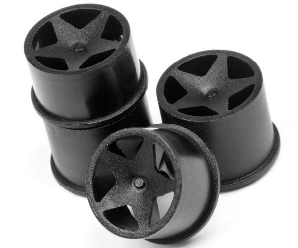HPI Racing 114276 Super Star Wheel Set Black (4) Q32 / Baja Q32 Buggy