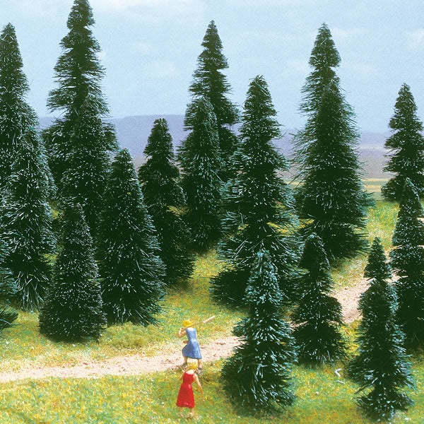 Black Forest® Hobby Supply Co Busch 6405 A Scale Pine Trees -- 2-3/8 - 4-5/16" 6 - 11cm Tall pkg(10) — All Scale Scenery >