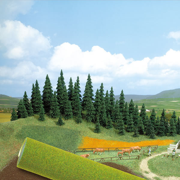 Black Forest® Hobby Supply Co Busch 7221 A Scale Large Grass Mat - 39-3/8 x 31-1/2" 100 x 80cm -- Spring — All Scale Scenery
