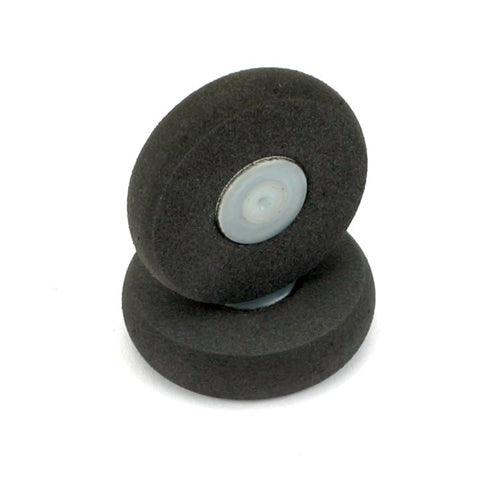 Dubro 125MW Mini Lite Airplane Wheels 1-1/4" foam pre-mounted (2)