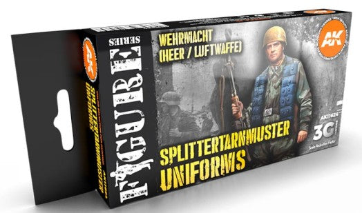 Black Forest® Hobby Supply Co AK Interactive 11624 Figures Series: Wehrmacht (Heer/Luftwaffe Splintertarnmuste — Glues,