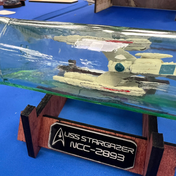 Star Trek USS Stargazer NCC-2893 in a Bottle