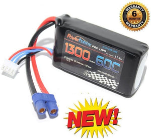 Powerhobby 3S 11.1V 1300mAh 60C Lipo Battery Soft Case 3-Cell w EC3 Connector