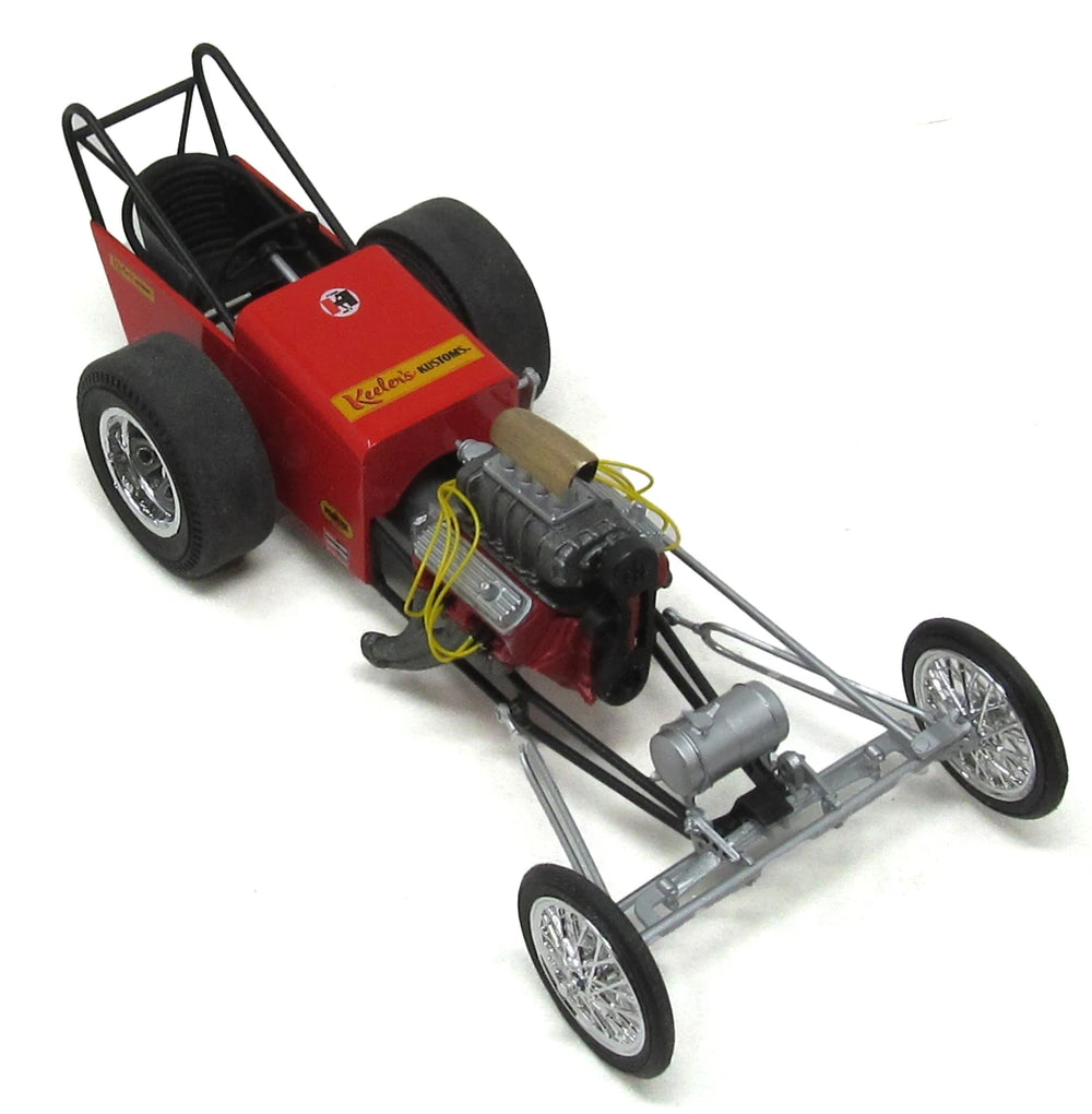 Atlantis Models Keelers Kustom's Kent Fuller Dragster 1/25 Plastic Model — Plastic model kit