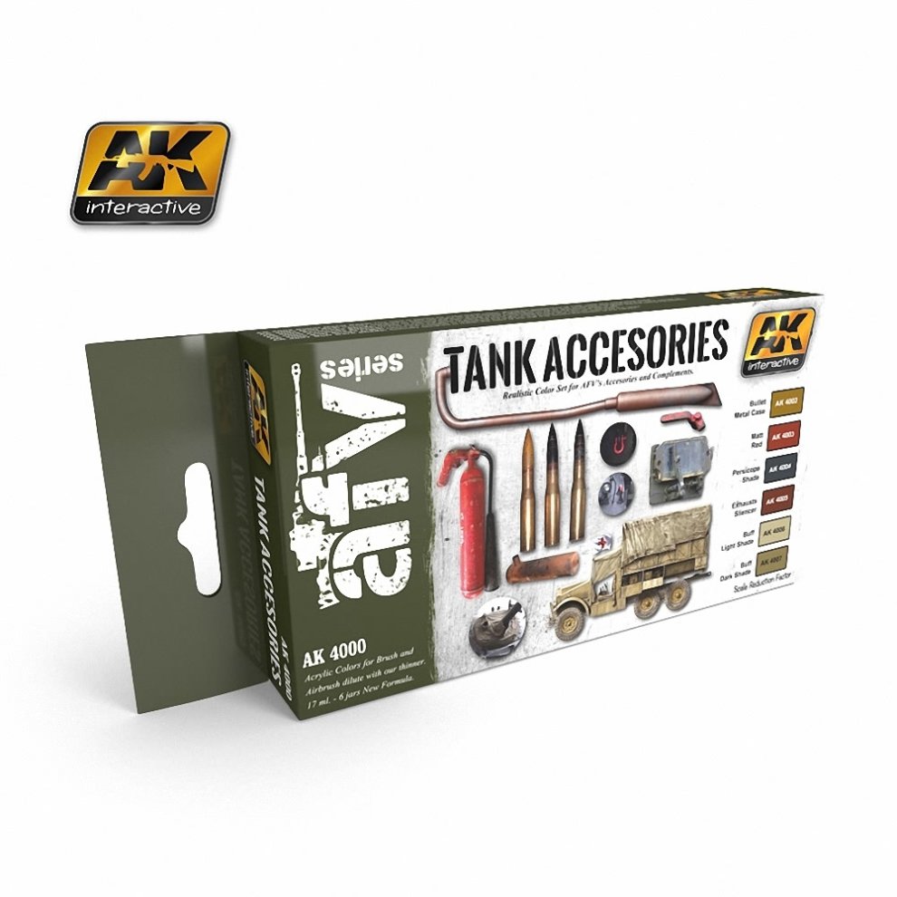 Little Shop of Magic AK Interactive: Tank Accessories Colors Set — Miniatures