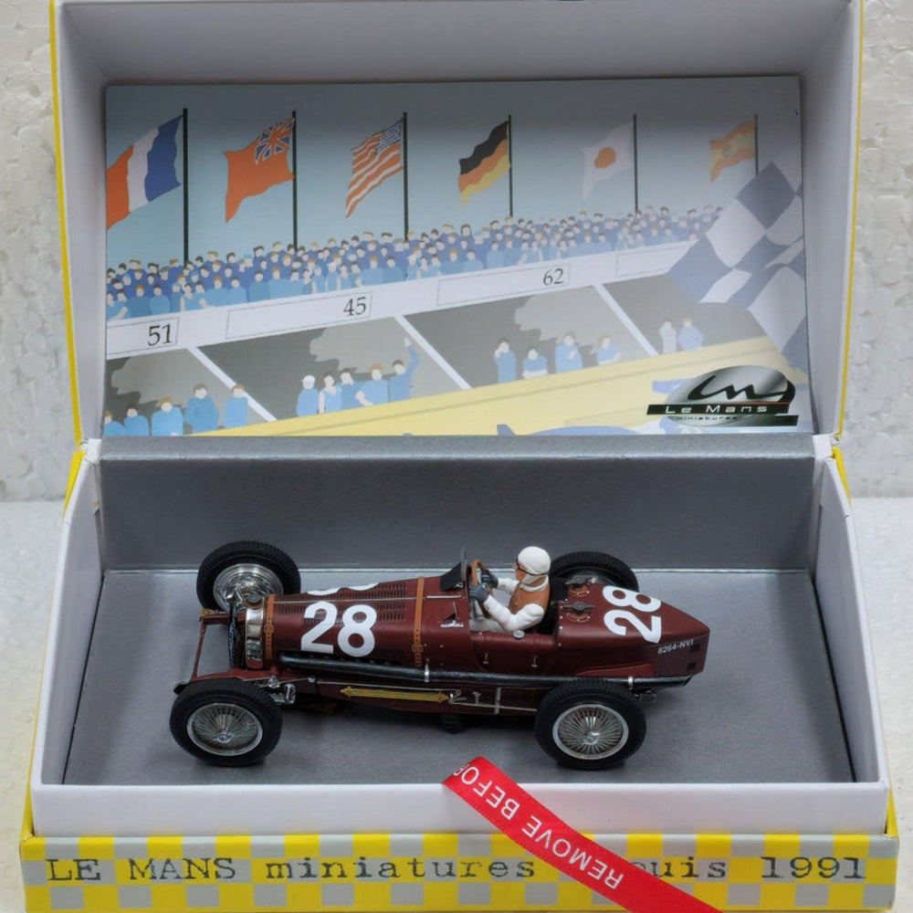 PowerHobby Le Mans Miniatures Bugatti Type 59 #28 Grand Prix 1934 1/32 Slot Car 132087/28M