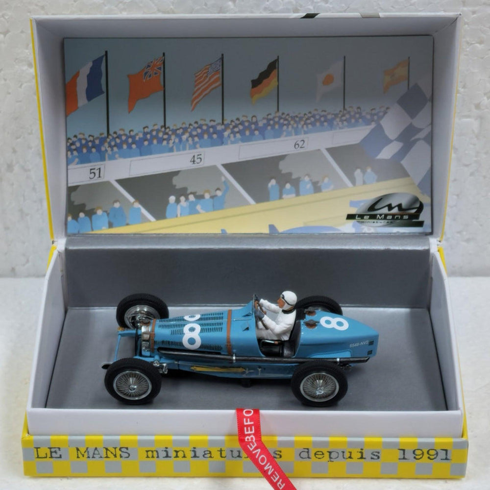 PowerHobby Le Mans Miniatures Bugatti Type 59 #8 Grand Prix 1934 1/32 Slot Car 132087/8M
