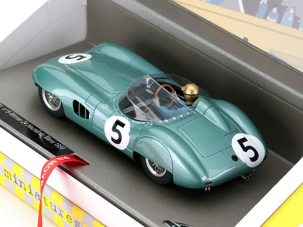 PowerHobby LeMans Miniatures Aston Martin DBR1 Carroll Shelby #5 1959 Le Mans Winner Slot Car — 1/32 Slot Car