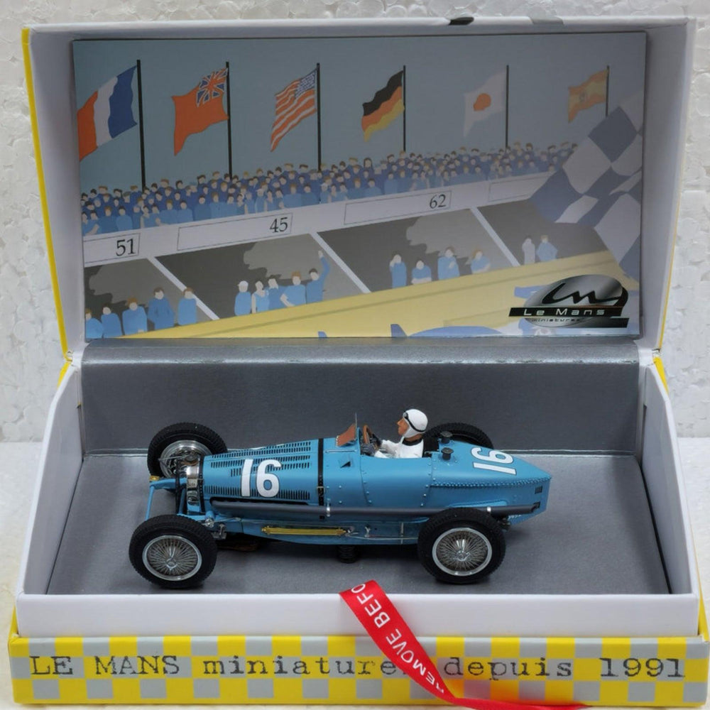 PowerHobby Le Mans Miniatures Bugatti Type 59 #16 Grand Prix 1934 1/32 Slot Car 132097/16M