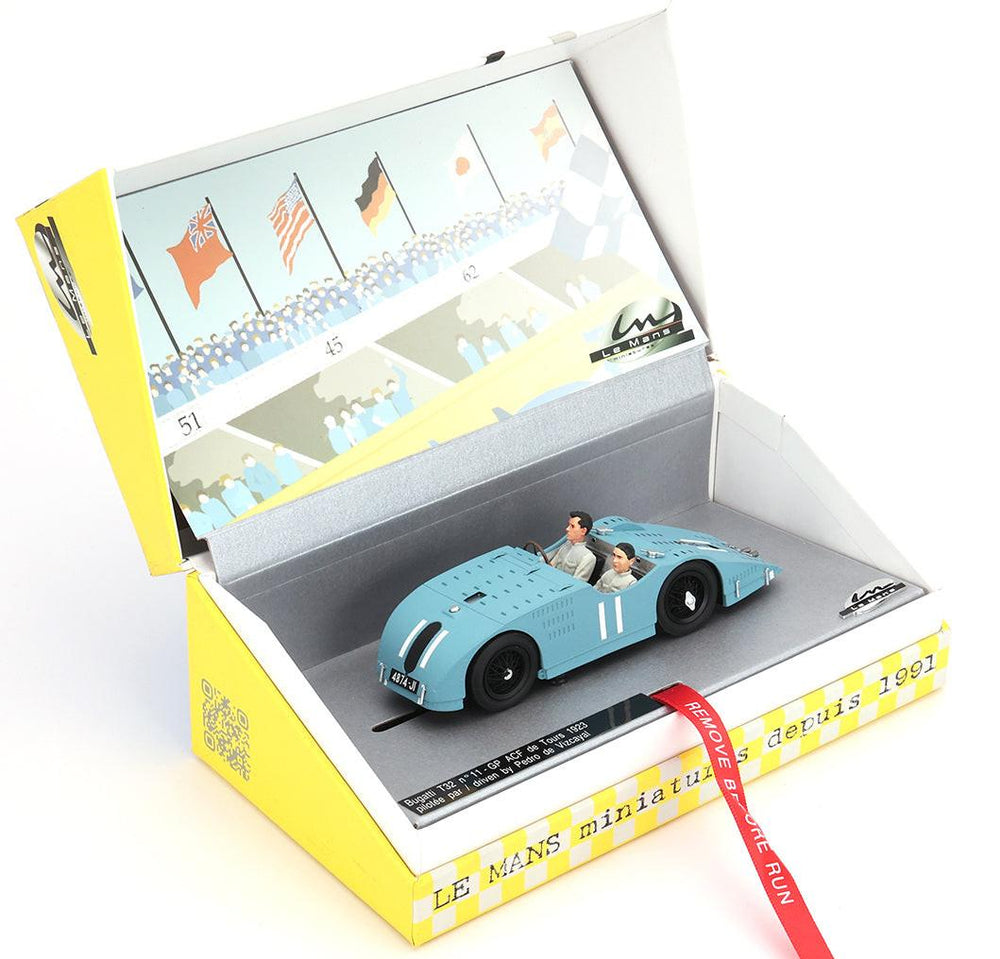 PowerHobby Le Mans Miniatures Bugatti T32 #11 GP ACF Tours 1923 1/32 Slot Car 132109-11M