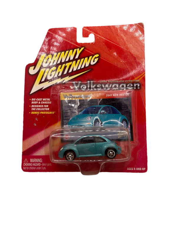 S and E Hobbies and Collectables Johnny Lightning 2001 New Beetle Diecast Blue