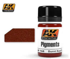Black Forest® Hobby Supply Co AK Interactive 144 Burnt Rust Red Dry Pigment 35ml Bottle — Glues, Paints, Tools > AK