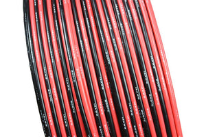 14 AWG Conjoined Red & Black Silicone Wire by the Foot