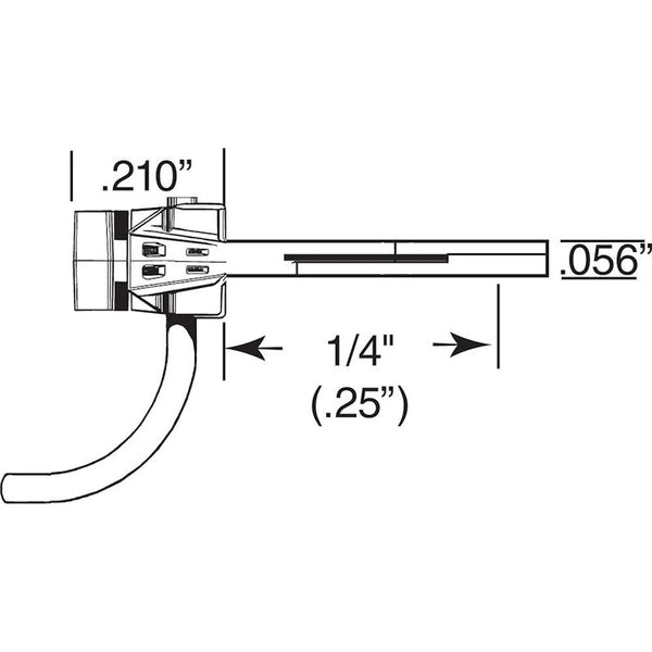 Kadee 153-25 HO Bulk Pack Scale Head - Short Whisker Couplers x 25