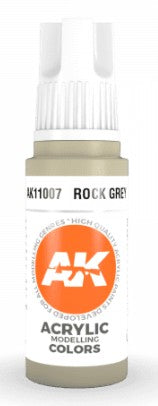 Black Forest® Hobby Supply Co AK Interactive 11007 Rock Grey 3G Acrylic Paint 17ml Bottle — Glues, Paints, Tools > AK