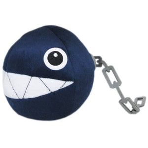 Little Shop of Magic Super Mario Brothers: Mario All Star Collection Chain Chomp Plush (5") — Toys and Collectible