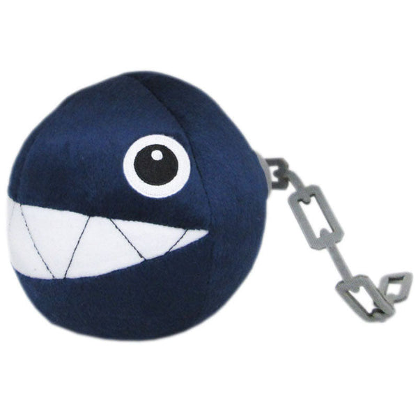 Little Shop of Magic Super Mario Brothers: Mario All Star Collection Chain Chomp Plush (5") — Toys and Collectible