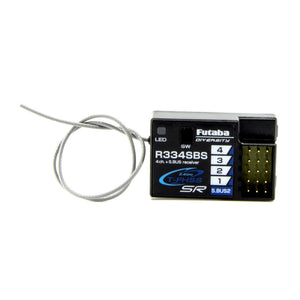 FUTABA FUT01102246-3 R334SBS TFHSS SR S.BUS2 HV 4-CHANNEL 2.4GHZ RECEIVER