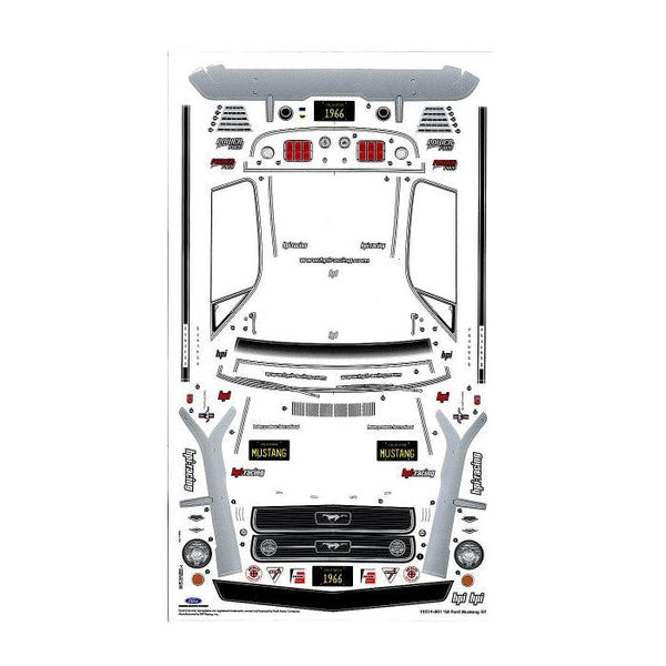 HPI Racing 17519 1966 Ford Mustang GT Clear Body 200mm Sprint 2 / E10 / Nitro 3