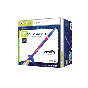 Estes Rockets - Wizard Model Rocket Kit, Bulk Pack of 12, Skill Level Intermediate