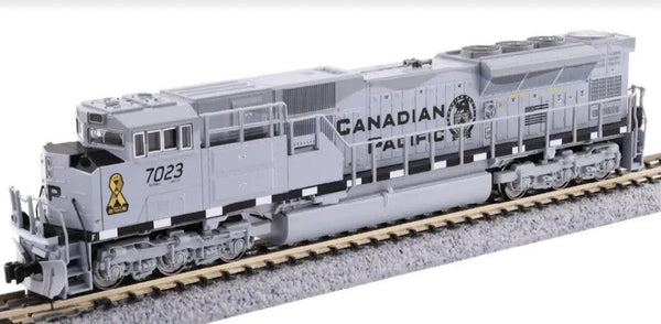 PowerHobby Kato 176-8544 N SD70ACU CP Military Heritage #7023 (GREY) Locomotive DCC Ready