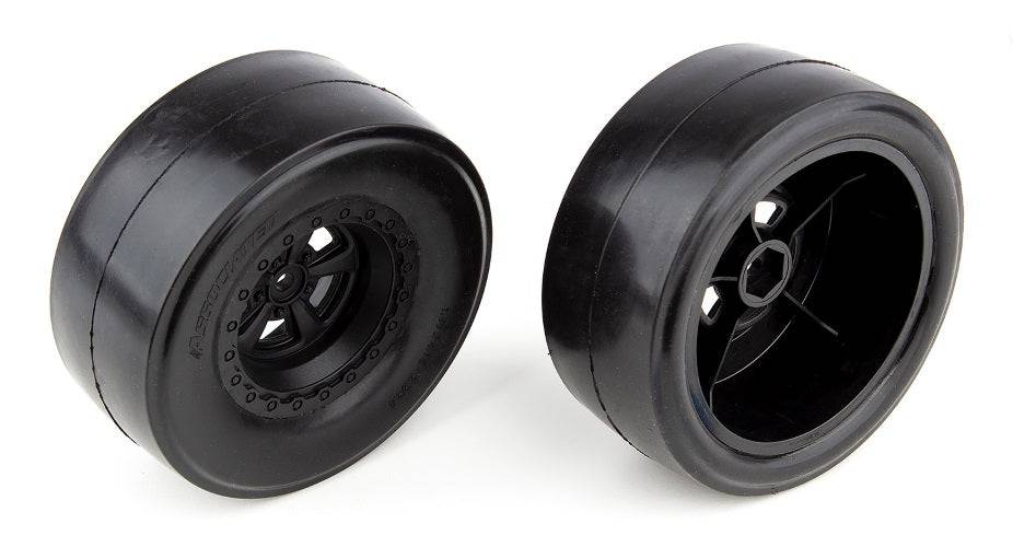 Associated 71072 DR10 Rear Wheels & Drag Slick Tires Mounted