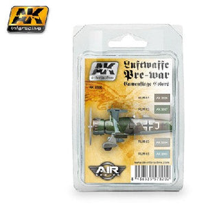 Black Forest® Hobby Supply Co AK Interactive 2320 Air Series: Luftwaffe Pre-War Camouflage Acrylic Paint Set ( — Glues,
