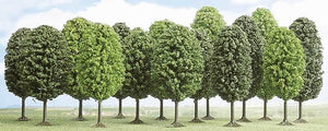 Black Forest® Hobby Supply Co Busch 6585 A Scale Deciduous Trees -- 1-9/16 - 2-3/8" 4 - 6cm Tall pkg(15) — All Scale Scenery