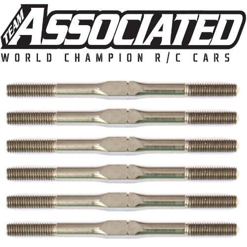 Associated 91727 Titanium Turnbuckle Set for RC10B6.1 3x48mm