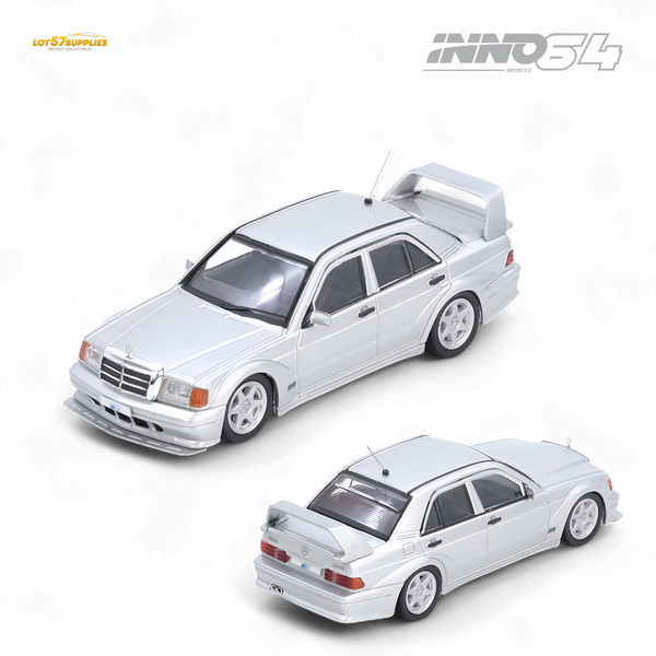(Pre-Order) Inno64 Mercedes Benz 190E Silver 1:64