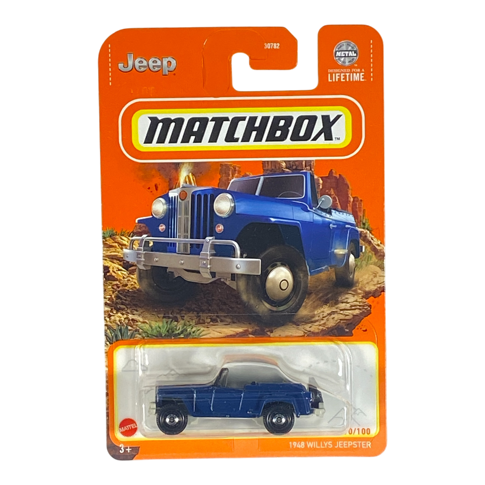 Collectors World Toys Blue Matchbox 1948 Willys Jeepster | Matchbox Series 10/100