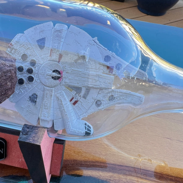 CCHobbyFun Star Wars Millennium Falcon Asteroid Chase in a Bottle