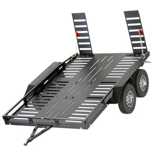 Powerhobby 1/10 CNC Machined Dual Axle Scale Truck Trailer Crawler Black