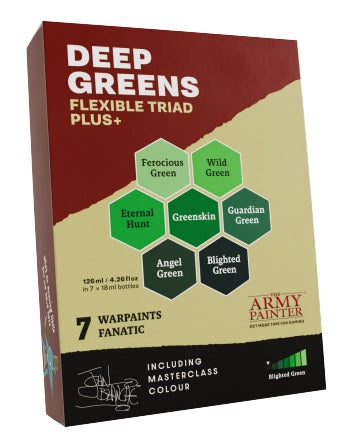 Army Painter: Flexible Triad Plus+ Deep Greens Set - Echo Six Hobbies