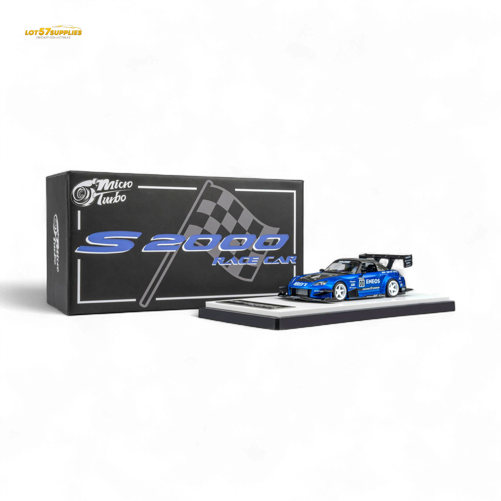 (Pre-Order) MicroTurbo Honda S2000 ENEOS #00 TOP FUEL - Candy Blue 1:64