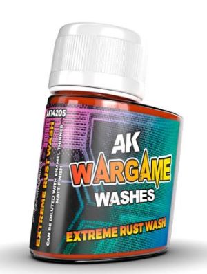 Black Forest® Hobby Supply Co AK Interactive 14205 Wargame: Extreme Rust Wash Enamel 35ml Bottle — Paints, Tools, Supplies >