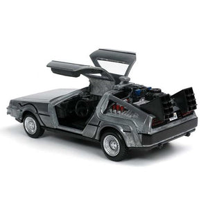 Jada Back to the Future die-cast 1:32 scale "Hollywood Rides" DeLorean Time Machine — Die-cast Model Cars