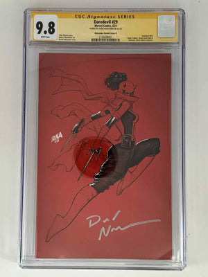 [Signed by David Nakayama] Daredevil #29 CGC 9.8 Yellow Label Exclusive Virgin Color Bleed Var