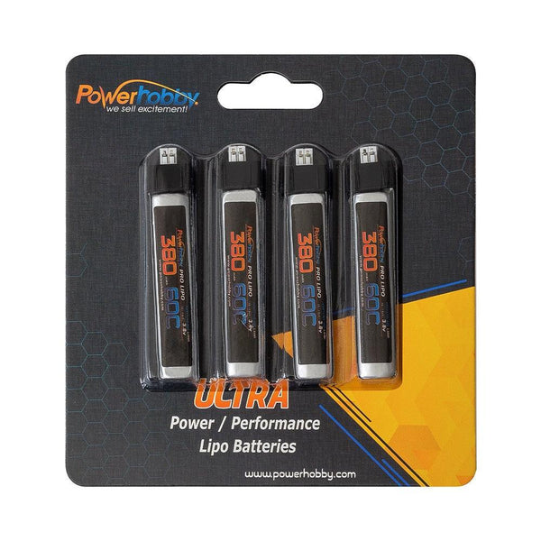 Powerhobby 1s 3.8V HV 380mah 60C Lipo Battery w Molex Plug (4)