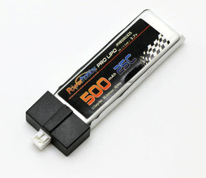 Powerhobby 1S 500mah 25c Lipo Battery w PH 2.0 High Current Plug