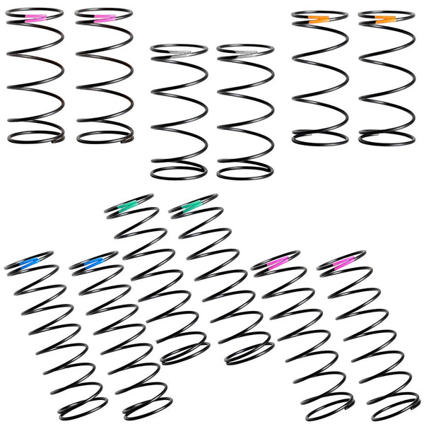 X-Gear 13mm Buggy Front & Rear Springs, 6 Pair Firm Set Pro - Echo Six Hobbies