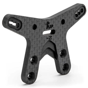 1UP Racing CF1 -2mm Front Shock Tower, AE RC10B7 — R/C Accessories