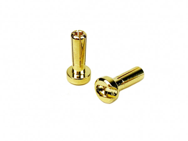 1UP Racing LowPro Bullet Plugs, 4mm, 1 Pair — R/C Accessories