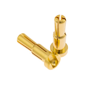 1UP Racing LowPro Bullet Plugs, 4/5mm Stepped, 1 Pair — R/C Accessories