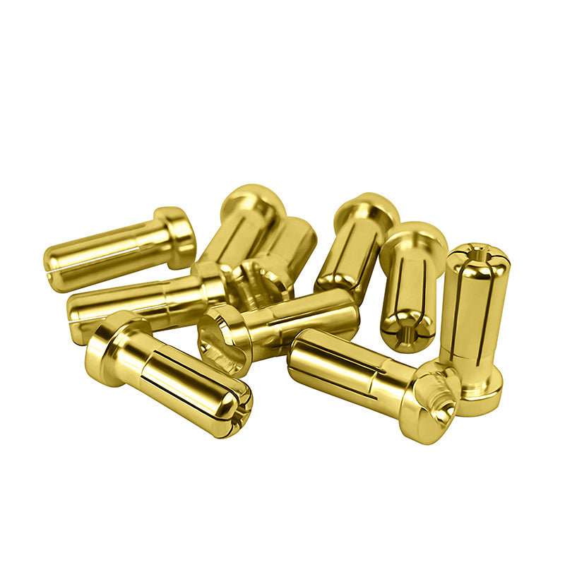 1UP Racing LowPro Bullet Plugs, 5mm, 10 Pack — R/C Accessories
