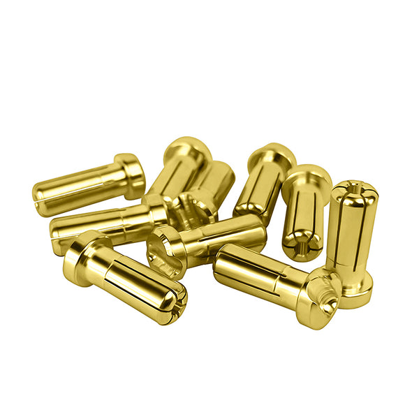 1UP Racing LowPro Bullet Plugs, 5mm, 10 Pack — R/C Accessories