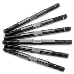 Pro Duty Titanium Turnbuckle Set, Hand Polished Black, DR10 - Echo Six Hobbies