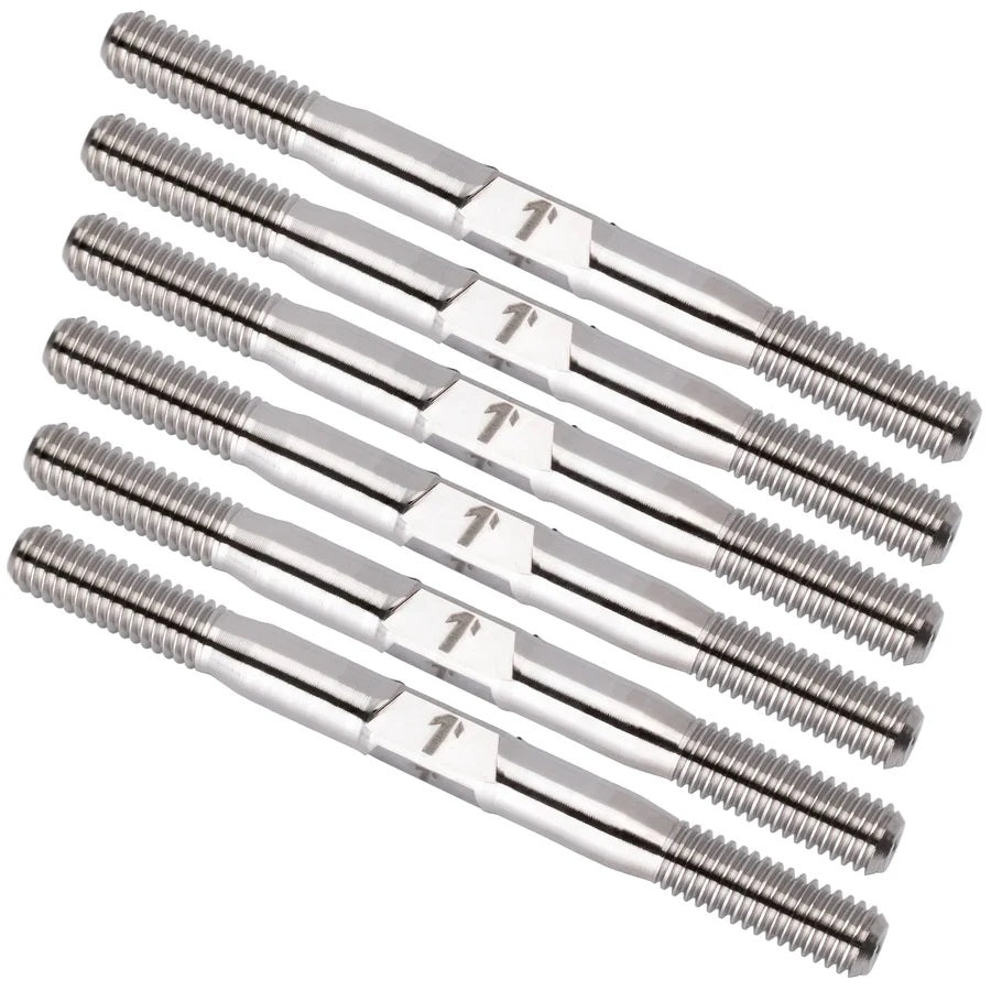 1UP Racing Pro Duty Titanium Turnbuckle Set - Xray XB2 '25 - Raw — Hardware and Tools