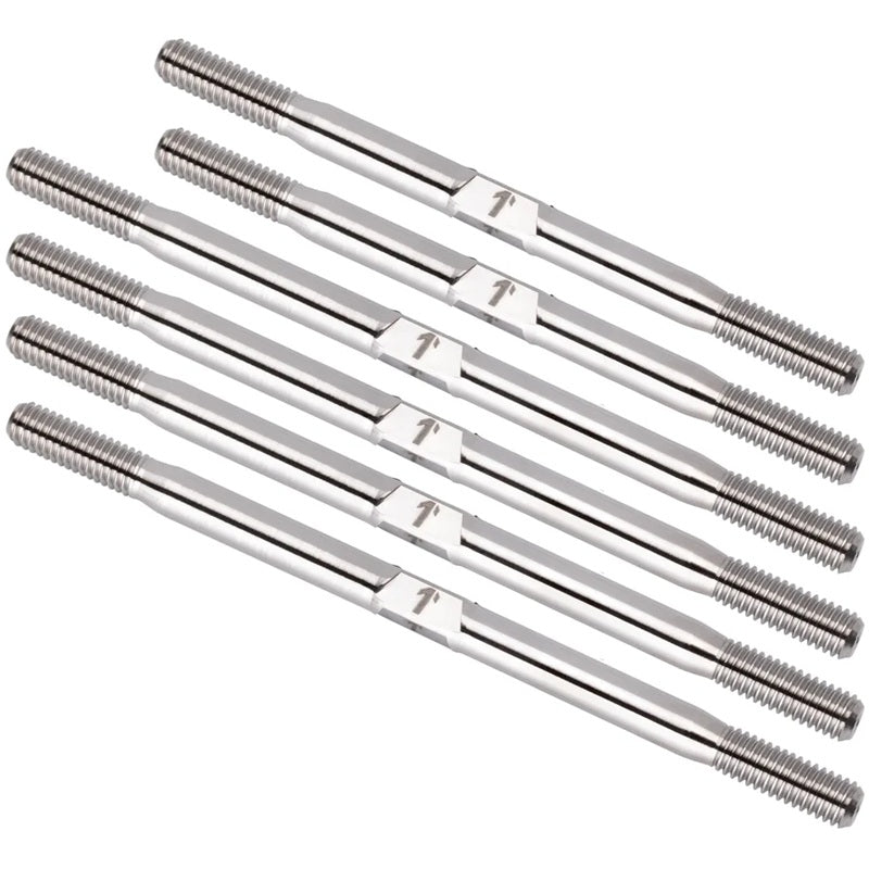 1UP Racing Pro Duty Titanium Turnbuckle Set - Raw Titanium - AE T7 & — Hardware and Tools