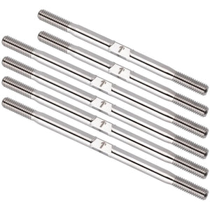 1UP Racing Pro Duty Titanium Turnbuckle Set - Raw Titanium - AE T7 & — Hardware and Tools